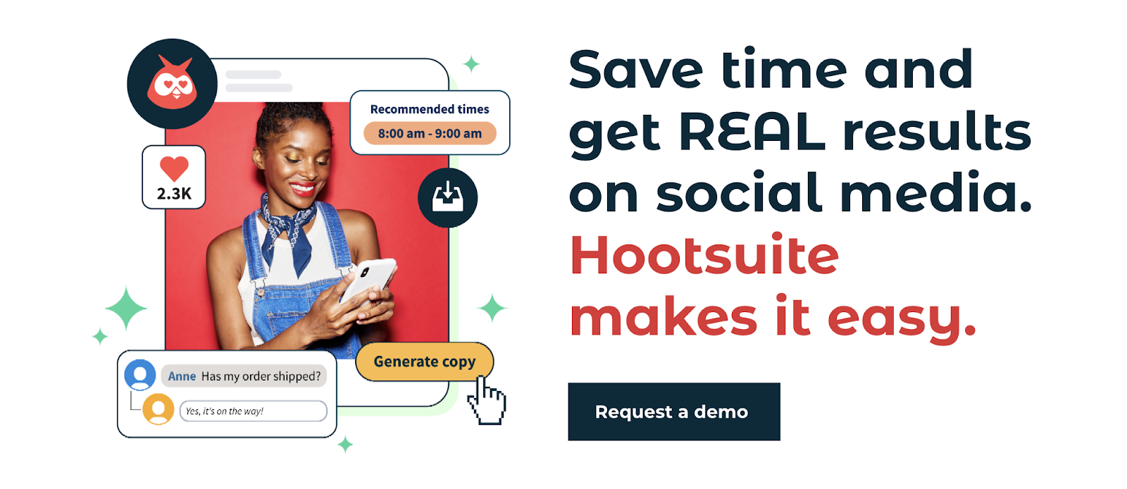 Captura de pantalla de la herramienta Hootsuite