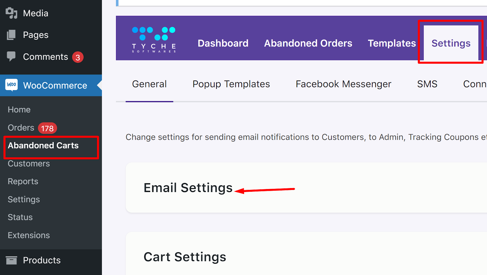 ¿Cómo capturar la dirección de correo electrónico de los campos personalizados en el plugin del carrito abandonado de WooCommerce?  4 ¿Cómo capturar la dirección de correo electrónico de los campos personalizados en el plugin del carrito abandonado de WooCommerce?  - Softwares Tyche