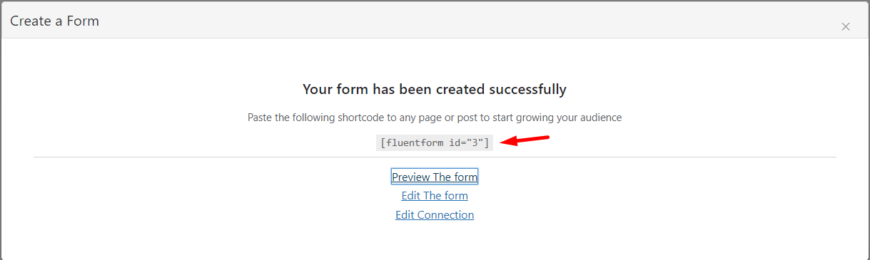 crear un formulario de suscripción de correo electrónico en wordpress usando fluentcrm