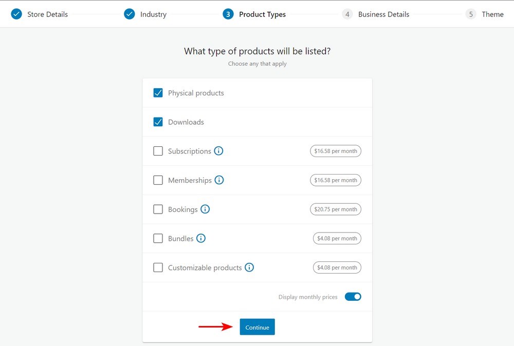 Asistente de configuración de WooCommerce 3