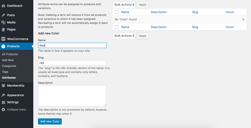 como usar produtos variáveis ​​​​e variações de produtos no woocommerce