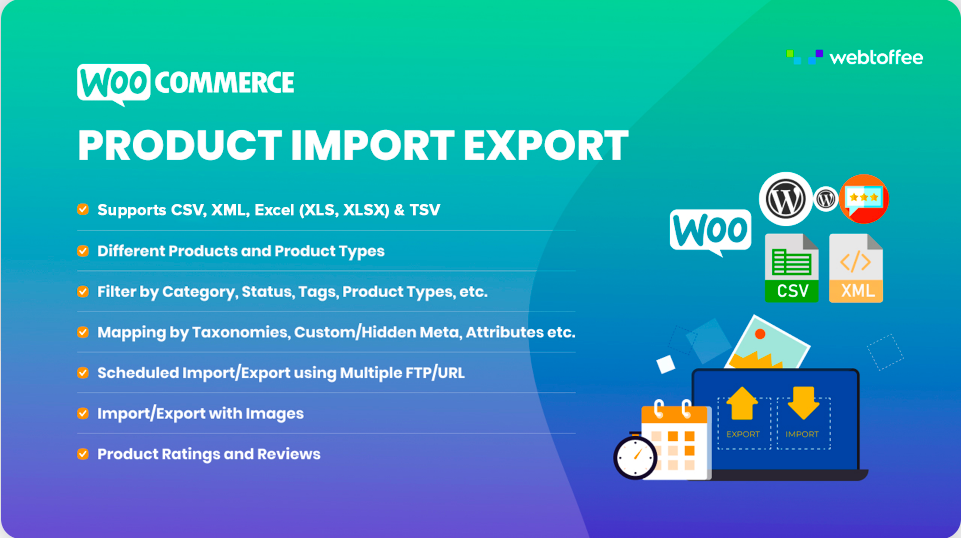 Plugin de importación y exportación de productos para WooCommerce