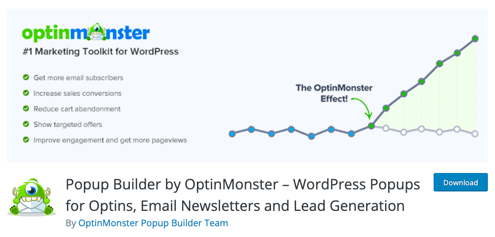 Plugin de creación de ventanas emergentes de Optinmonster