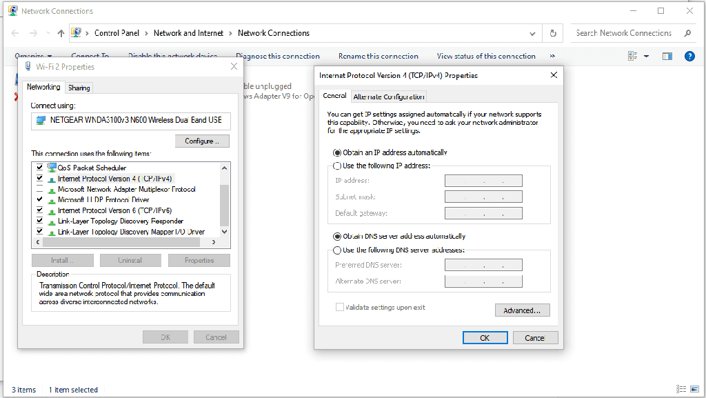 Cambiando el DNS