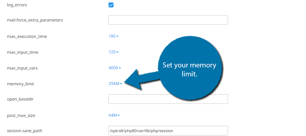 Límite de memoria en WordPress