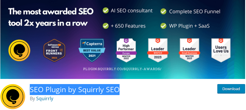 Plugin SEO de Squirrly SEO