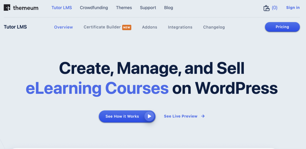 Tutor LMS El mejor plugin de curso y membresía de WordPress