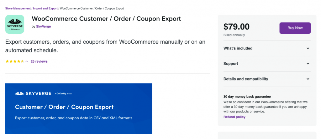 Plugin de exportación de cupones de pedidos de clientes de WooCommerce