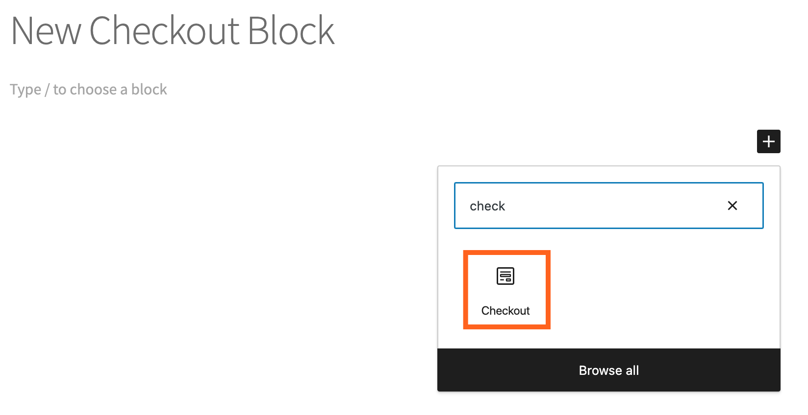 agregando el bloque de pago woocoommerce gutenberg