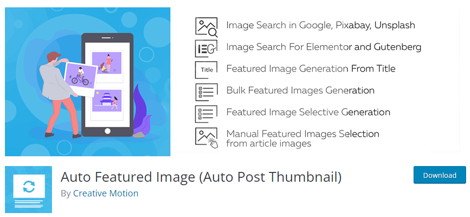 Imagen destacada automática: soluciona el error de carga de la imagen destacada de WordPress