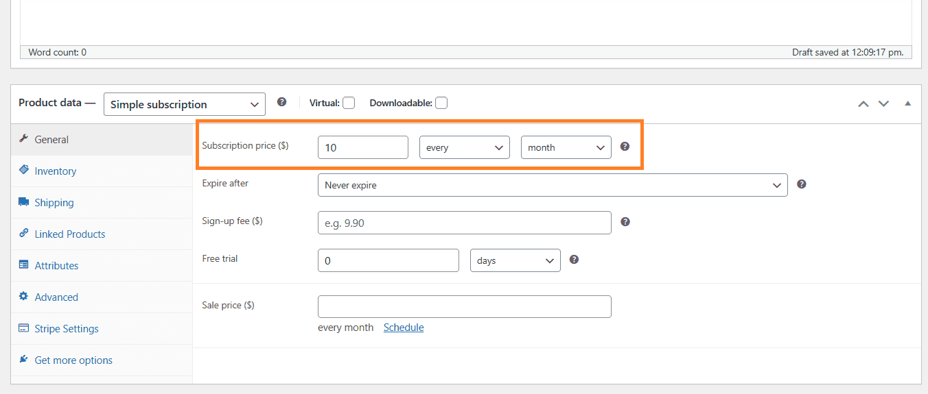 Renovación anticipada de suscripciones de WooCommerce (configuración)