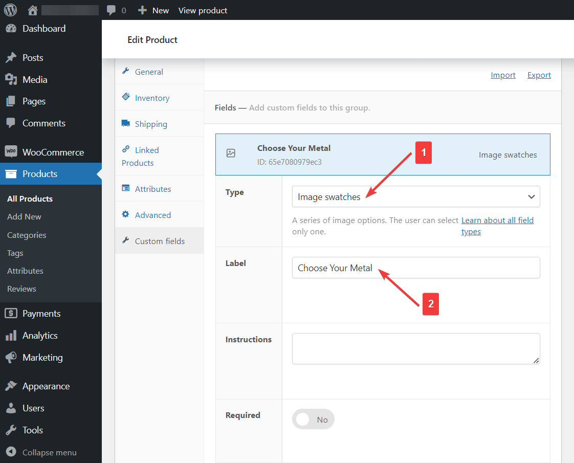 Agregar muestras de imágenes y nombrar la etiqueta en APF