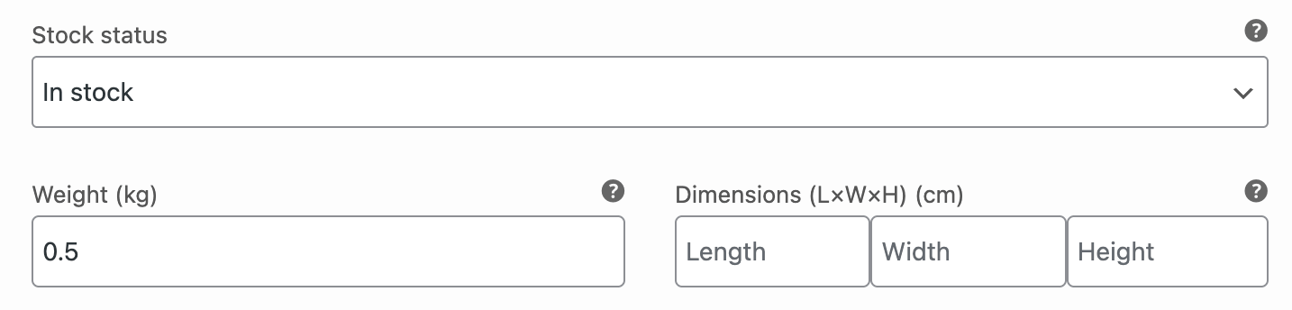 Ajustar el peso para variaciones de un producto variable.