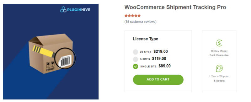 Plugin WooCommerce Shipment Tracking Pro