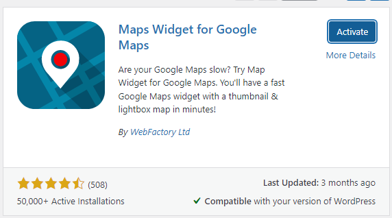 Widget de mapas para Google Maps: personaliza la barra lateral de WooCommerce