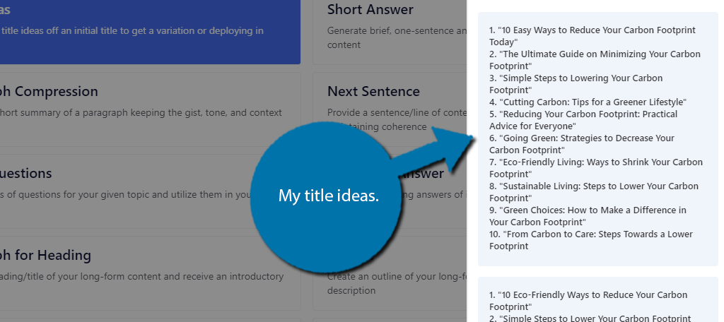 Ideas de títulos de GetGenie