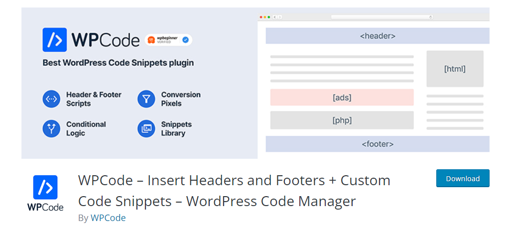 WPCode es una excelente manera de agregar código en su pie de página de WordPress