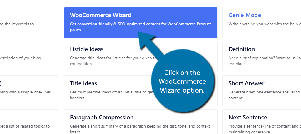 Asistente de WooCommerce en GetGenie