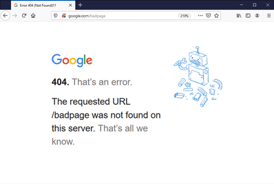 Página de error 404 de WordPress