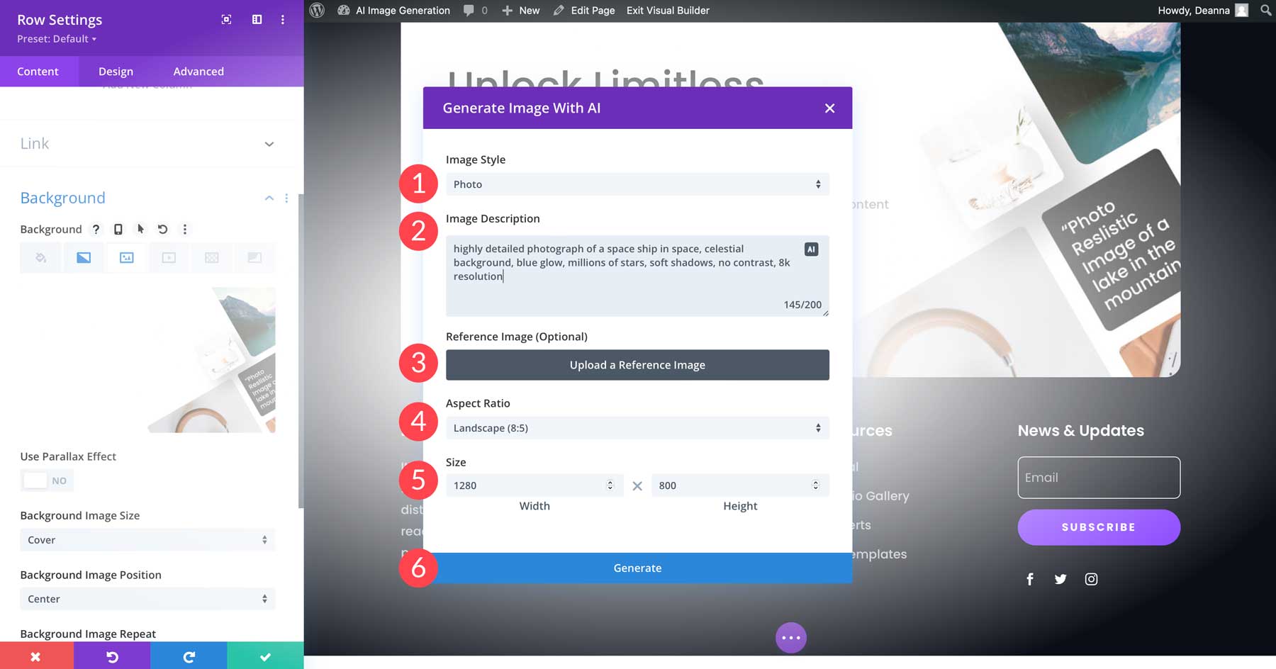 Configuración de Divi AI