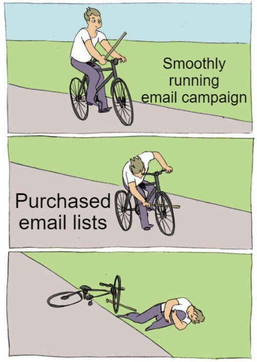 memes de email marketing, no arriesgues toda tu estrategia de email marketing en busca de un atajo