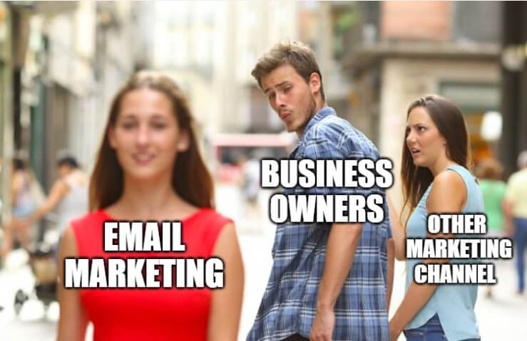 memes de marketing por correo electrónico, una gran cantidad de empresas les dan la bienvenida todos los días 