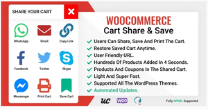WooCommerce Cart Share and Save-WOOCOMER png