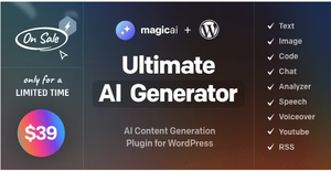 MagicAI for WordPress - AI Text, Image, Chat, Code, and Voice Generator-magical png