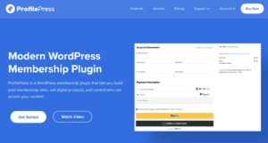 ProfilePress: Plugin WordPress para crear sitios de membresía y vender