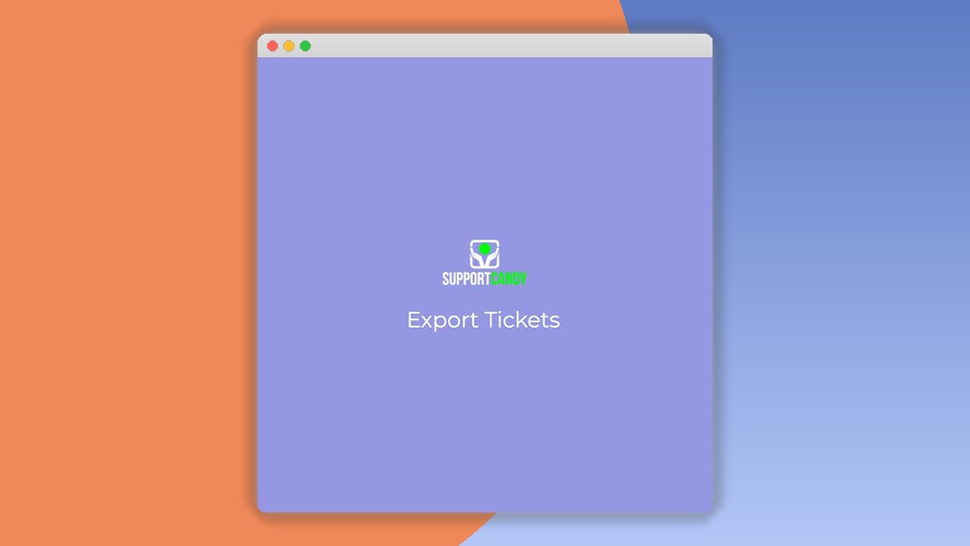 Supportcandy – Export Ticket