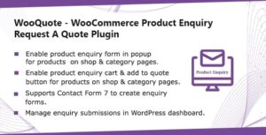 Wooquote: Plugin WordPress para solicitar presupuestos y consultas de productos