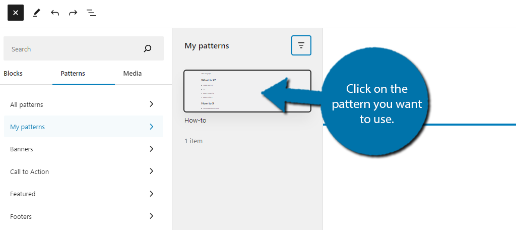 Patrones de contenido en WordPress