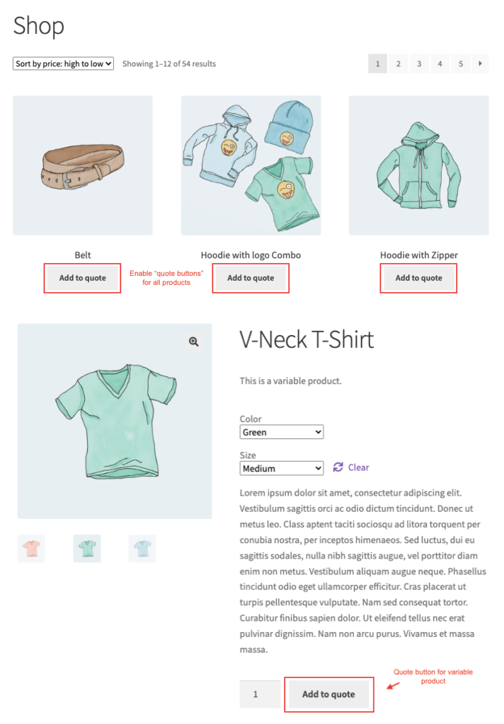 WooCommerce solicita un complemento de cotización de webtoffee