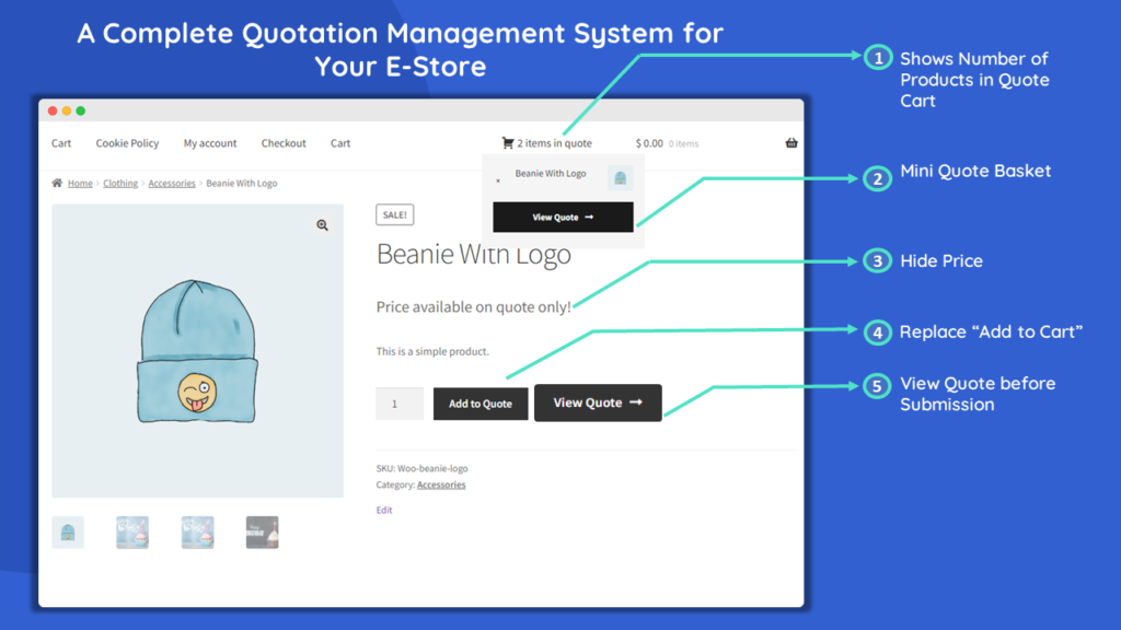 solicitar una cotización para el complemento woocommerce por addify