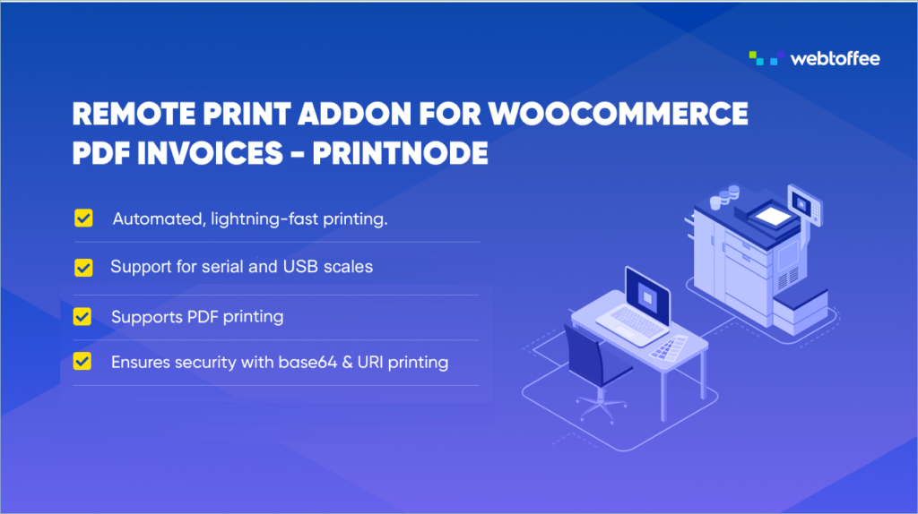 Complemento de impresión remota para facturas PDF de WooCommerce 